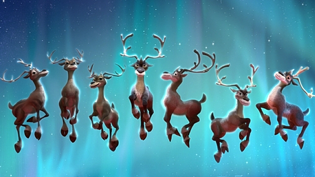 12 reindeer santa
