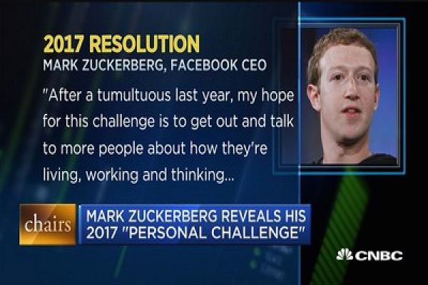 azam tahun baru 2017 mark zuckerberg untuk lebih berhubung dengan manusia