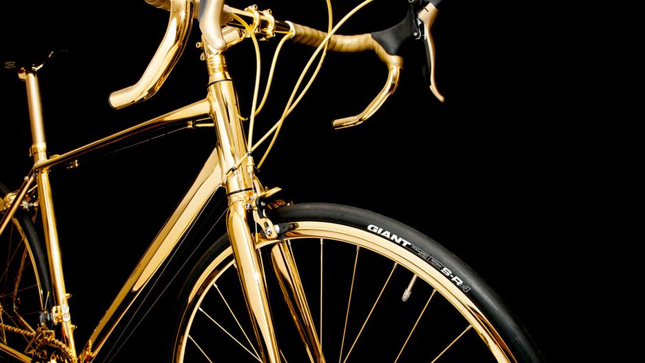basikal emas 7 item pelik yang dihasilkan dan disalut emas 3