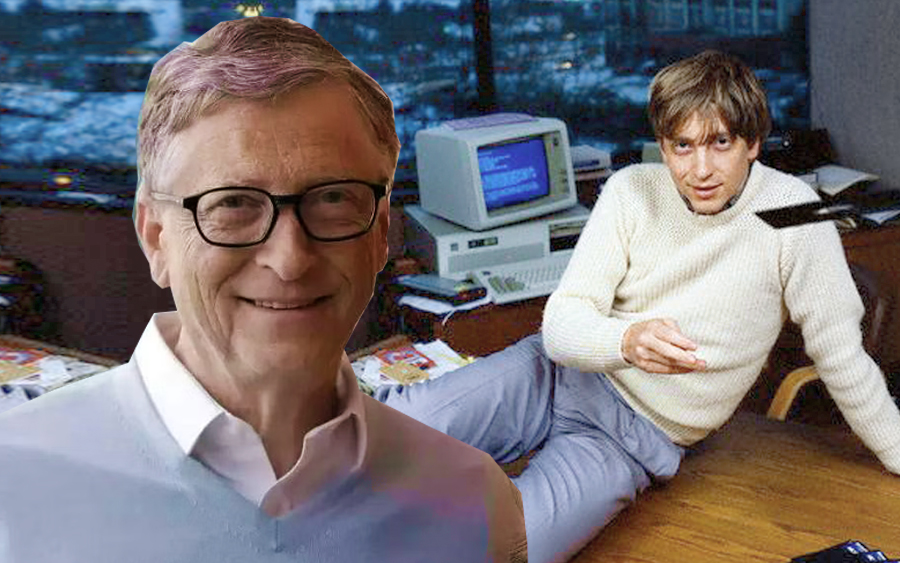 bill gates old and young