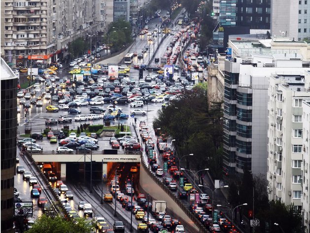 bucharest trafik sesak paling teruk dalam dunia
