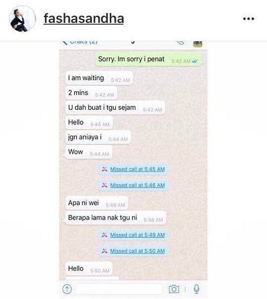 fasha sandha dedah bukti perbualan whatsapp jejai yang mengejutkan 4