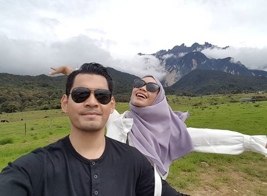 foto suami ummi nazeera lindung aurat isteri dapat pujian 5