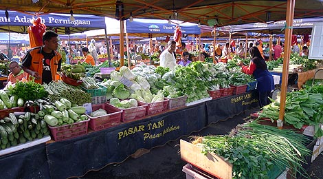 fresh vegetables pasar tani mega taman melawati