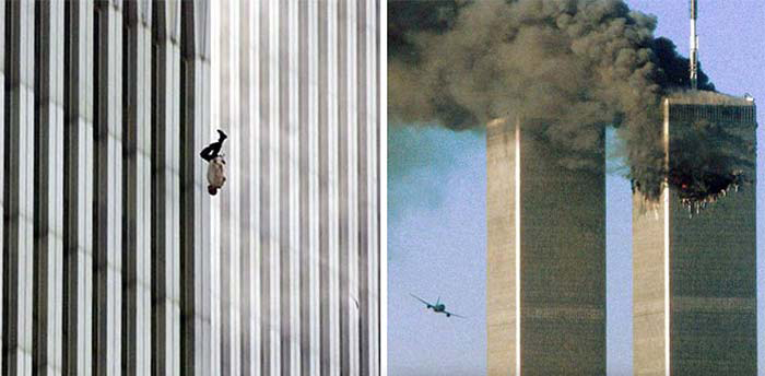 gambar lelaki jatuh peristiwa 911 teori konspirasi