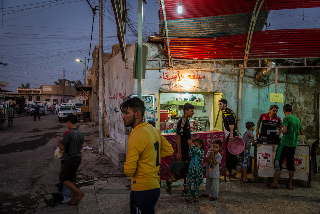 gambar pasar di wilayah kawal isis iraq