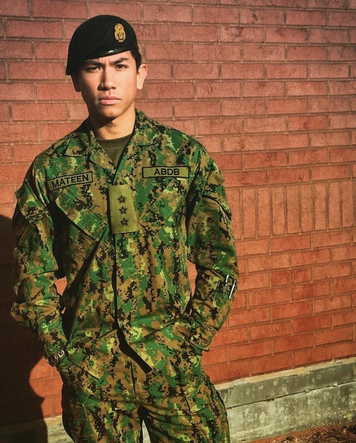 hot prince of brunei in military clothes
