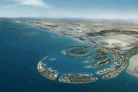 ilustrasi rancangan pembinaan dubai waterfront