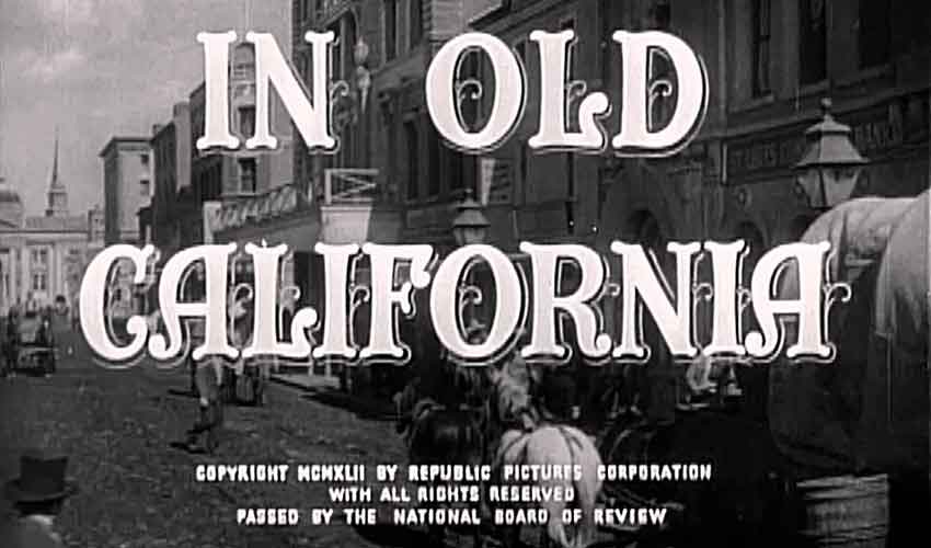 in old california filem pertama dirakam di hollywood