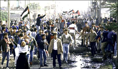 intifada pertama pada tahun 1987