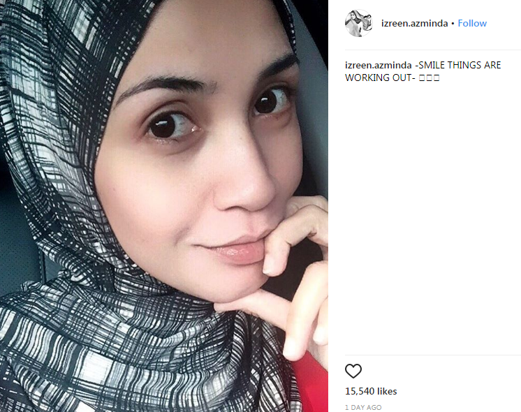 izreen azminda kembali lagi di instagram 2