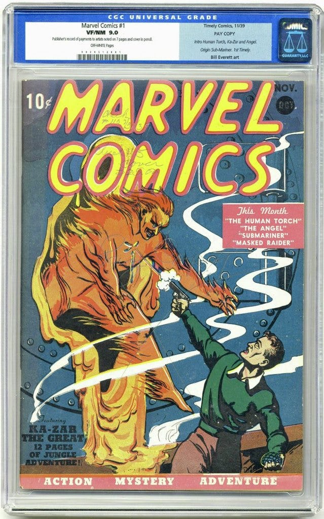 komik marvel comis edisi pertama