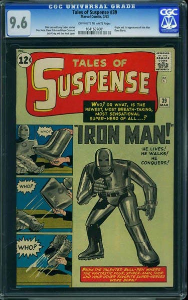 komik tales of suspen menampilkan watak iron man yang pertama