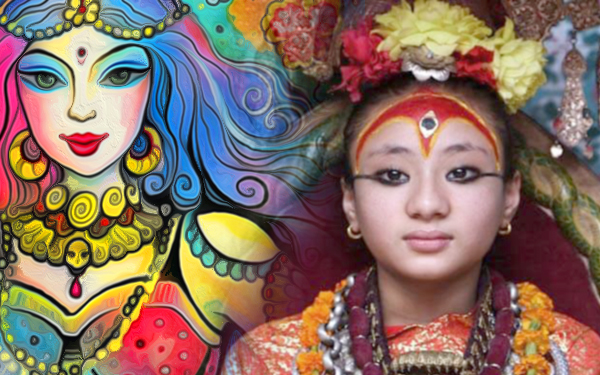 kumari goddess nepal kids