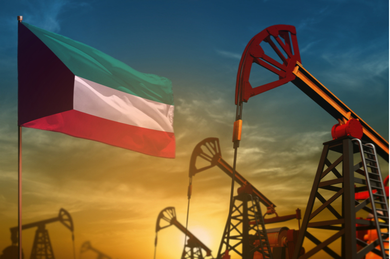 kuwait bendera negara minyak