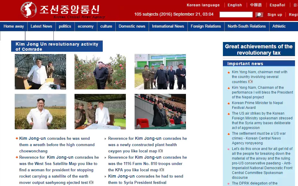 laman web korea utara sekatan internet