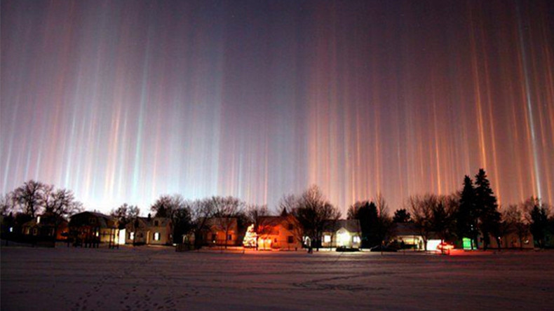 light pillar fenomena misteri yang berlaku di langit menunjukkan kebesaran allah