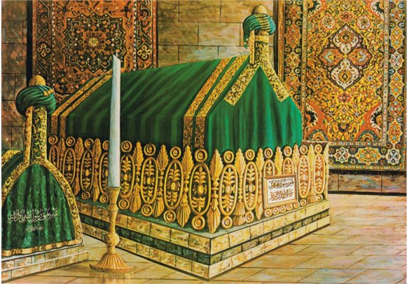 makam rasulullah saw di masjid nabawi di kota madinah 341