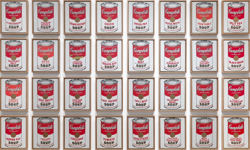 maksud lukisan campbell s soup cans oleh andy warhol