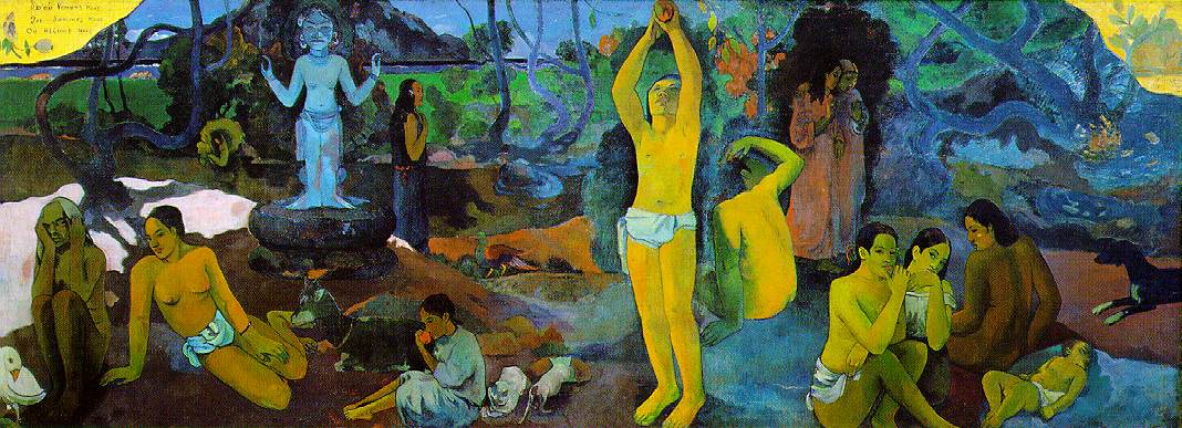 maksud lukisan where do we come from what are we where are we going oleh paul gauguin