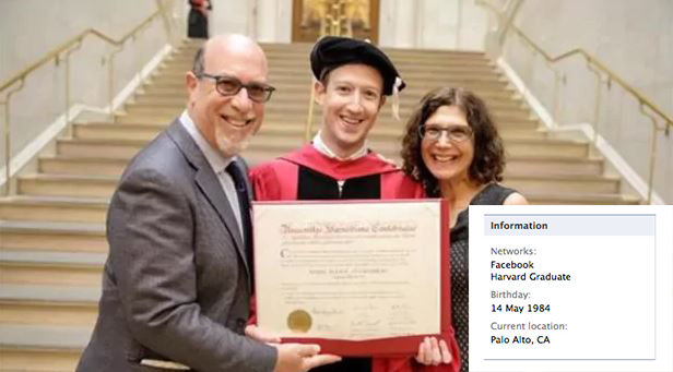 mark zuckerberg kini telah menerima honourable degree kerana sumbangan beliau sebagai pengasas facebook 222