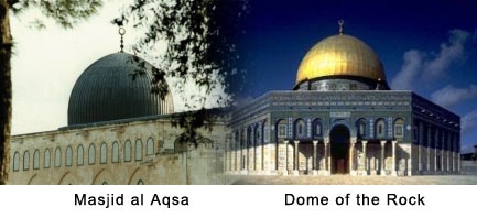 masjid al aqsa dan dome of the rock