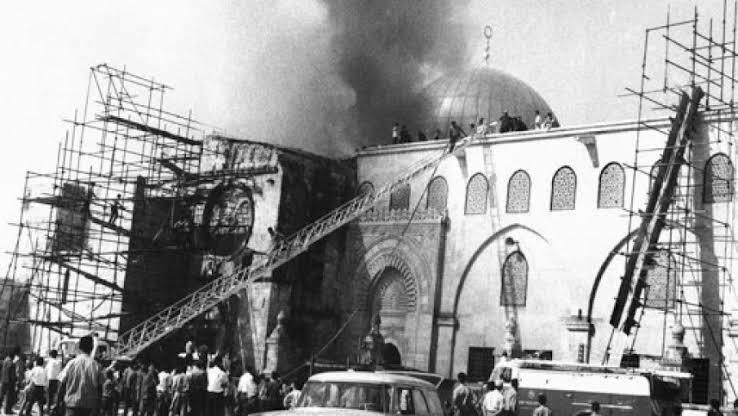 masjid al aqsa terbakar 1969