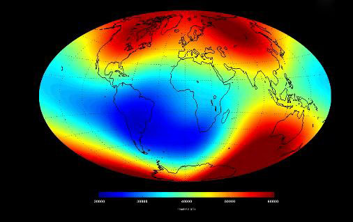 medan geomagnetik mungkin tak wujud jika bumi mendatar