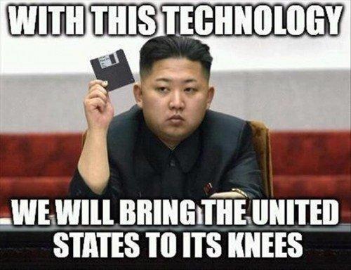 negara korea utara nampaknya masih menggunakan disket