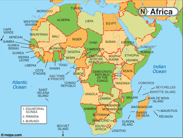 negara negara afrika