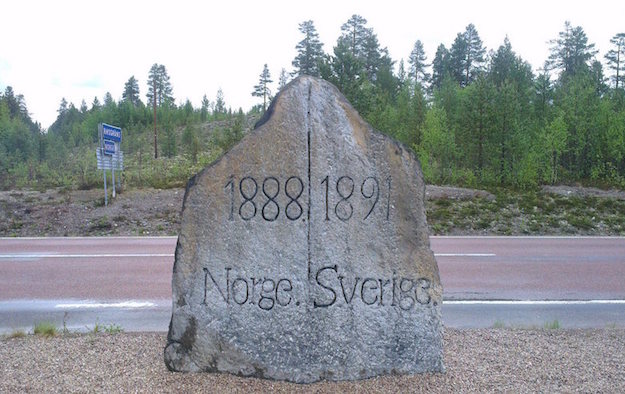 norway sweden rock border