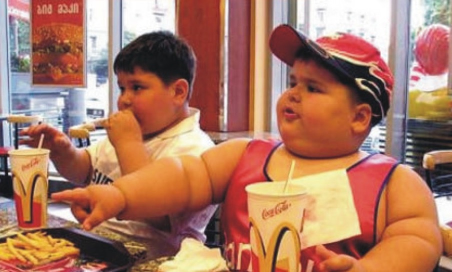 obese mcdonald kid