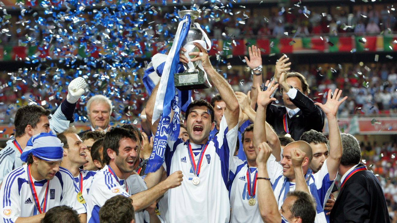 pasukan greece menang kejohanan eropah 2004