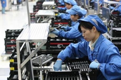 pekerja kilang china