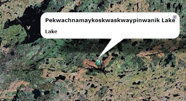 pekwachnamaykoskwaskwaypinwanik lake
