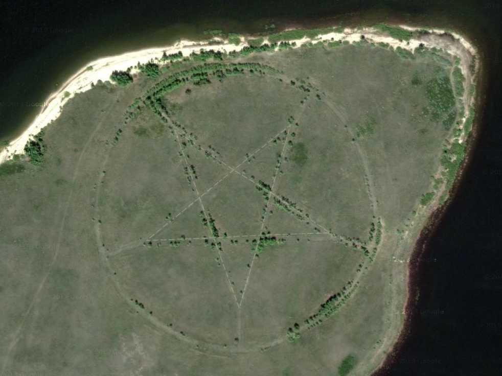 penemuan pentagram di kazakhstan