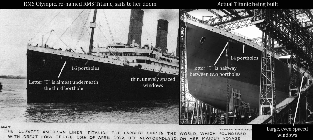 perbandingan titanic dan olympic