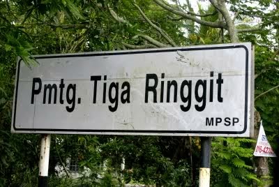 permatang tiga ringgit nama tempat pelik di malaysia