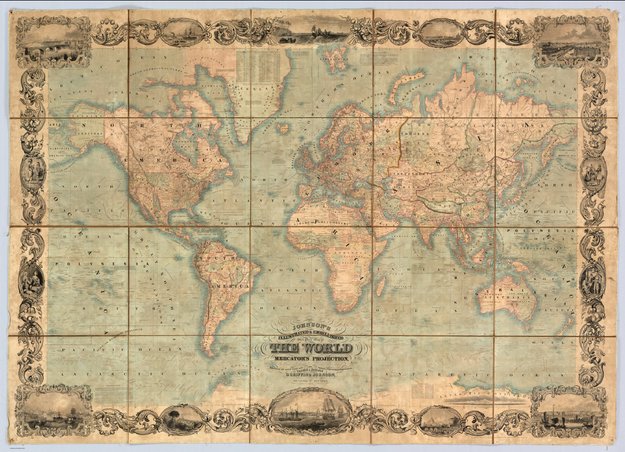 peta dunia mercator gerardus