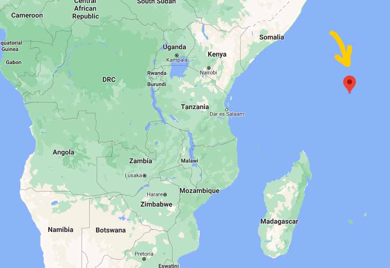 peta kedudukan seychelles