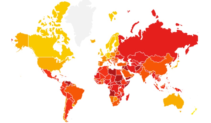 peta korupsi dunia