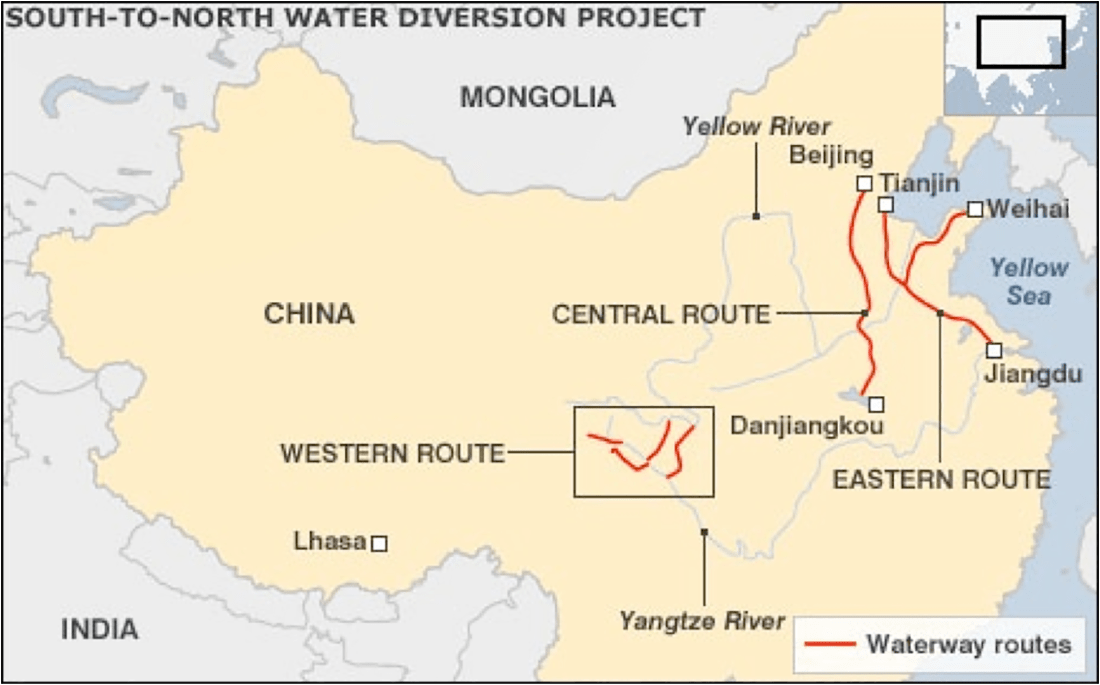 projek terusan air di china