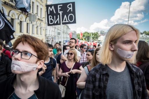 protes orang rusia