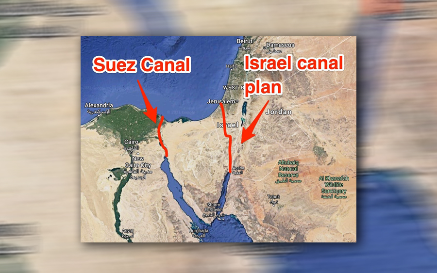 rancangan amerika israel bina terusan ganti suez