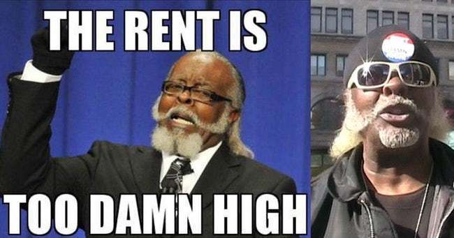 rent is damn too high