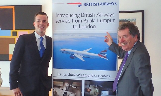route news for enrich and oneworld members british airways and kul to sin