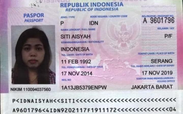 saspek kedua kes pembunuhan kim jong nam siti aishah indonesia