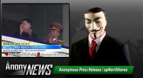 serangan ke atas korea utara oleh anonymous
