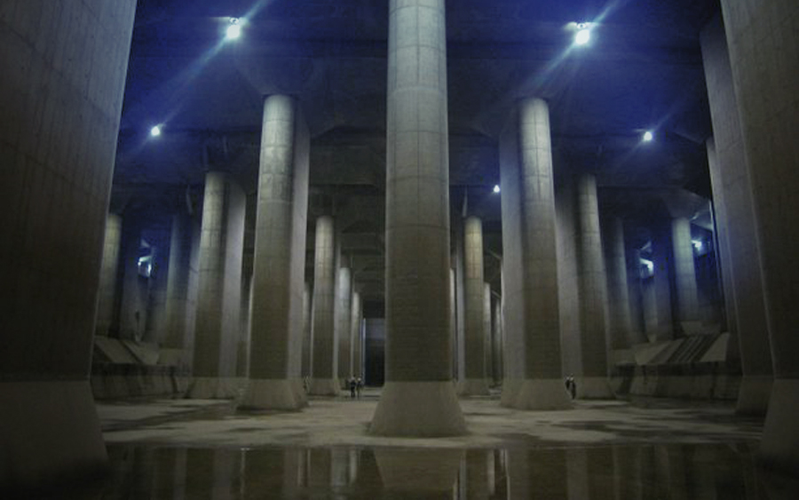 sistem anti banjir jepun terowong gua bawah tanah