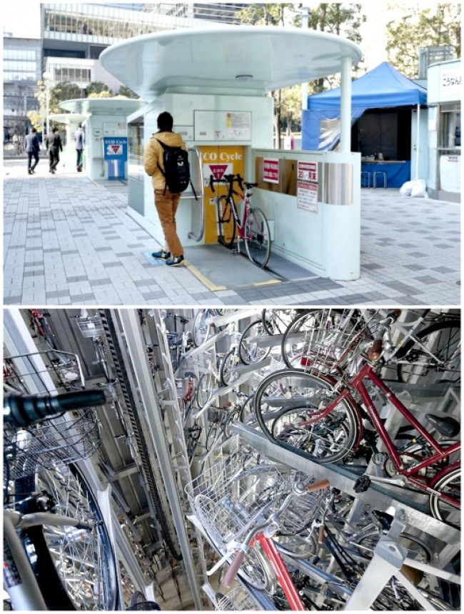 sistem parkir basikal bawah tanah